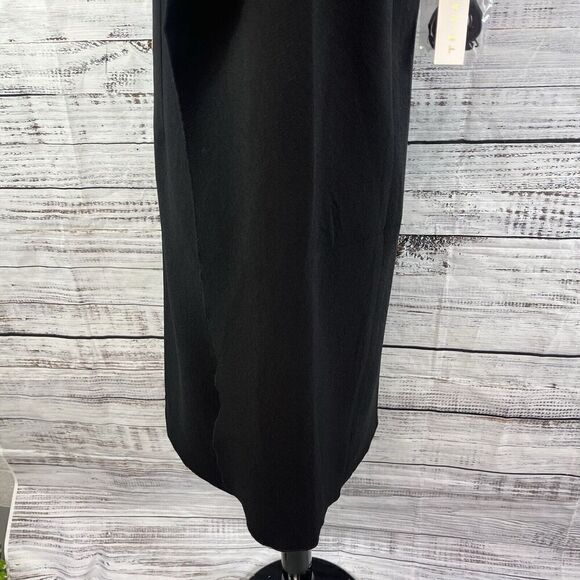 Trina Turk Los Angels Little Black Cape Dress size 2 Wedding Cocktail Evening - Picture 13 of 16